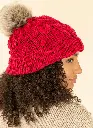 Kit tricot Bonnet feuille