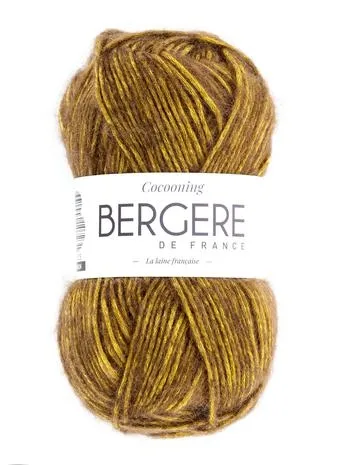 Cocooning ocre 47% polyester 27% laine 26% acrylique