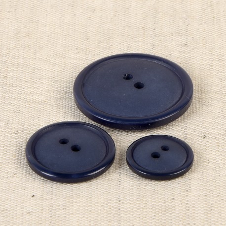Bouton 2 trous 15 mm 919 navy