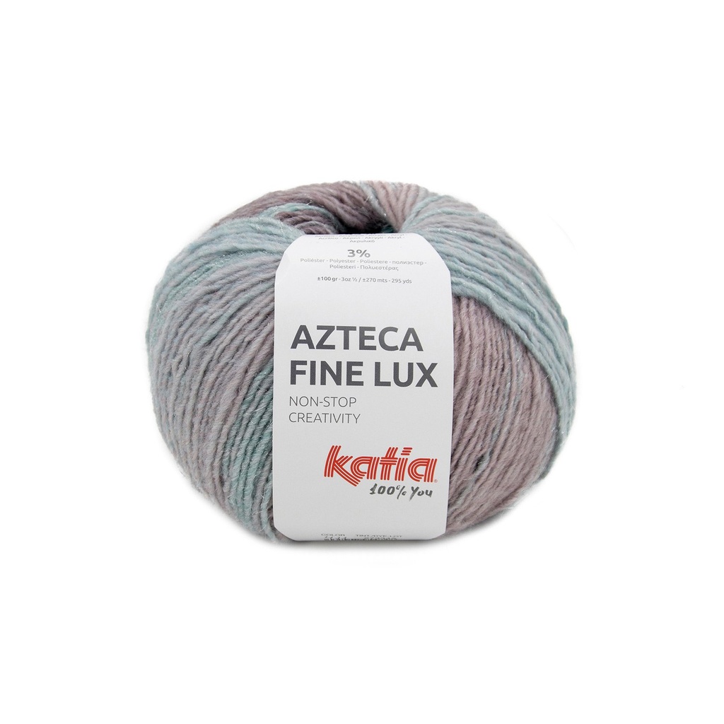 Azteca fine lux Laine Katia 411 vert lilas