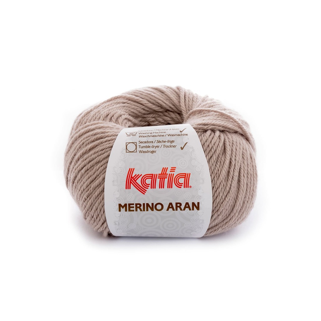 Merino aran Laine Katia 9 Beige moyen