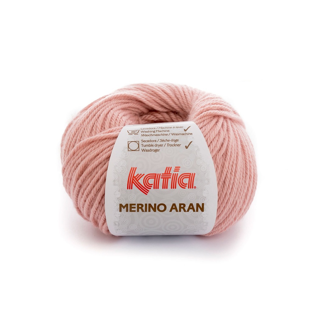 Merino aran Laine Katia 83 Rosé moyen