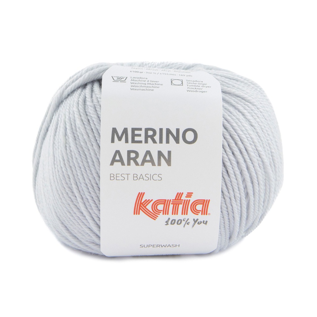 Merino aran Laine Katia 98 Gris bleu