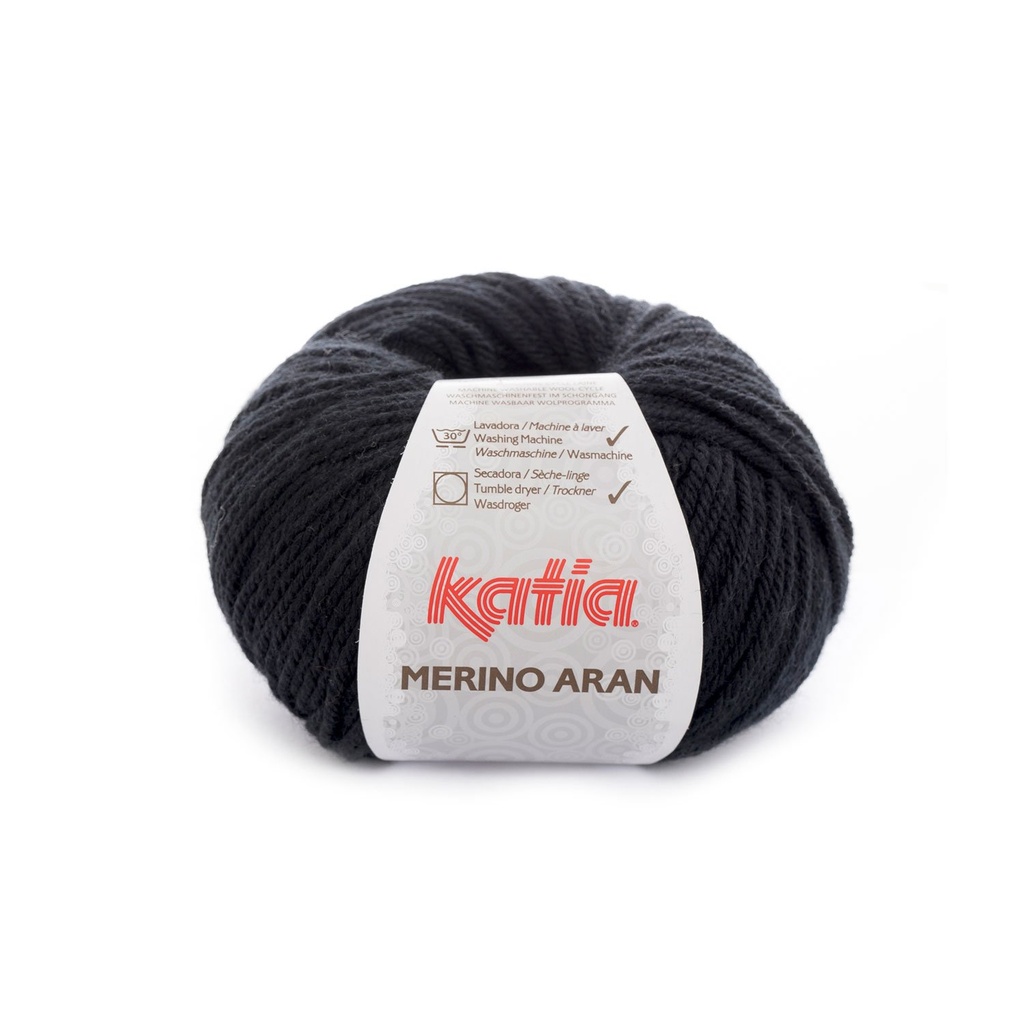 Merino aran Laine Katia 2 Noir