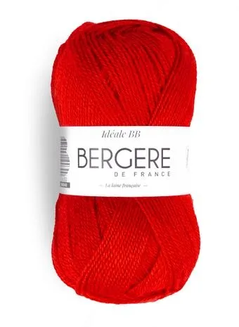 Idéal BB Coquelicot 50% laine 50% acrylique