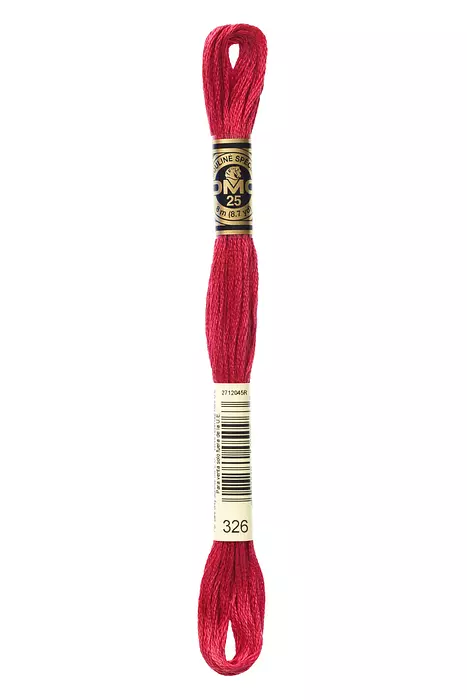 Fil à broder Mouliné Spécial DMC 326 Rouge rubis