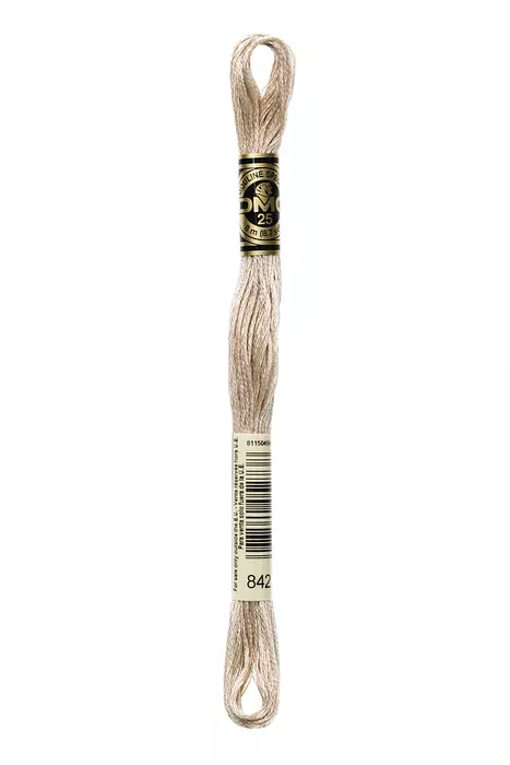 Fil à broder Mouliné Spécial DMC 842 Cordage beige