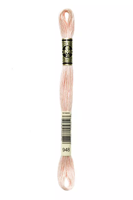 Fil à broder Mouliné Spécial DMC 948 Plume rose 