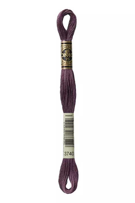 Fil à broder Mouliné Spécial DMC 3740 Bois de violette