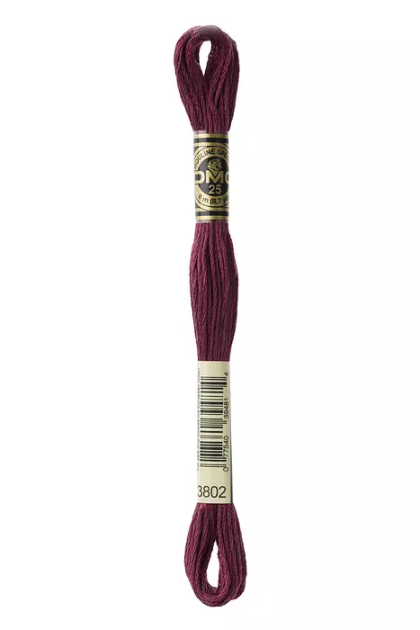 Fil à broder Mouliné Spécial DMC 3802 Aubergine