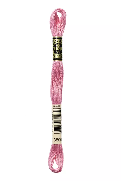 Fil à broder Mouliné Spécial DMC 3806 OEillet de poète rose