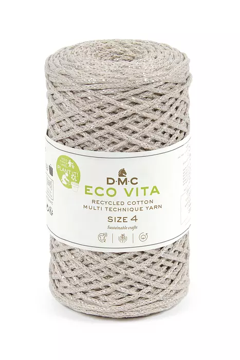 fil à macramé eco vita 4 métallique n°311