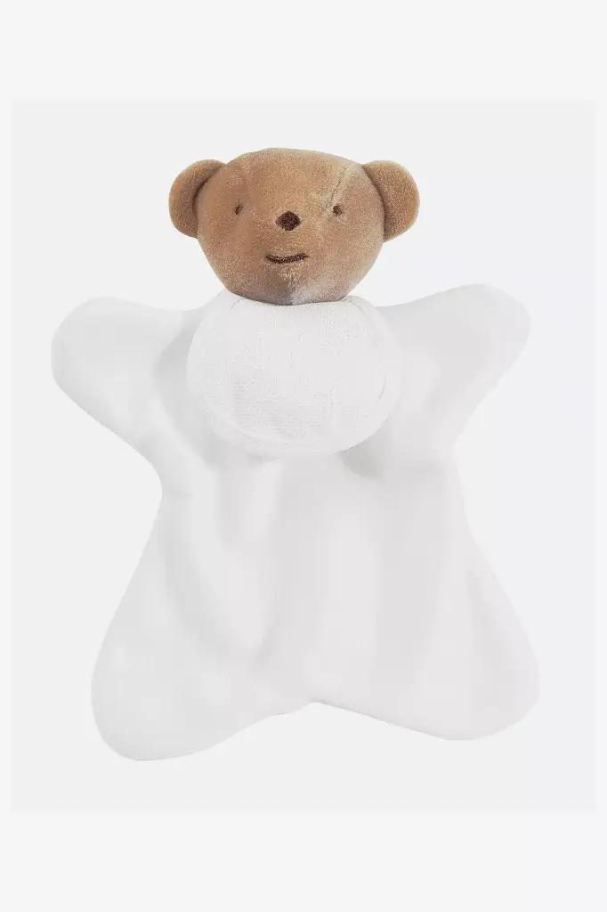 Peluche ourson câlin à broder et personnalisé sur son bavoir