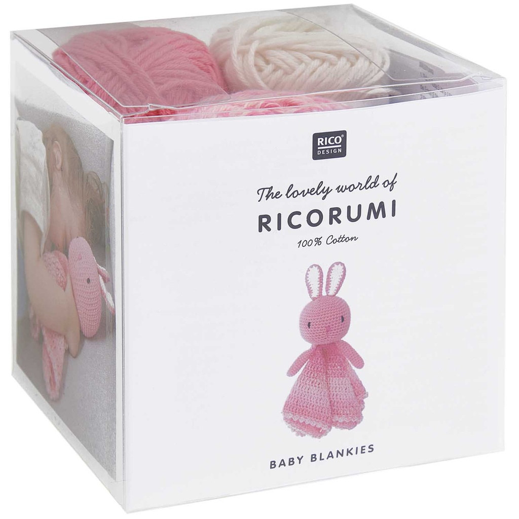 Kit crochet Ricorumi lapin rose