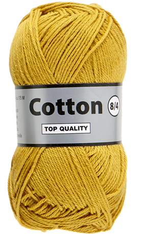 Cotton 8/4 lammy Yarns 846 Jaune moutarde