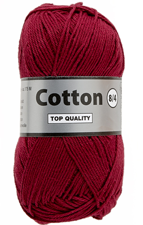 Cotton 8/4 lammy Yarns 848 rouge bordeaux