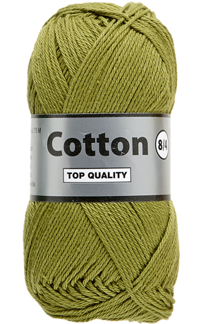 Cotton 8/4 lammy Yarns 380 vert moutarde