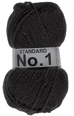 Numero 1 standard lammy Yarns 001 noir