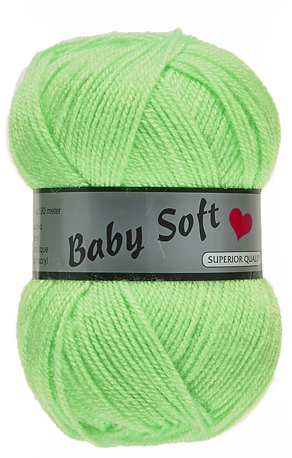 Baby soft lammy Yarns 070 vert TRES FLUO