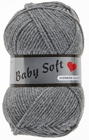 Baby soft lammy Yarns 002 gris foncé