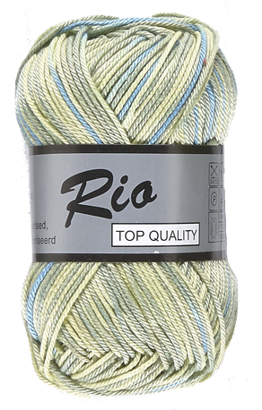 Rio lammy Yarns multi Vert jaune bleu 626