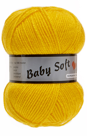 Baby soft lammy Yarns 371 jaune