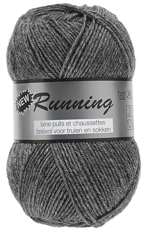 New running chaussette gris foncé 002