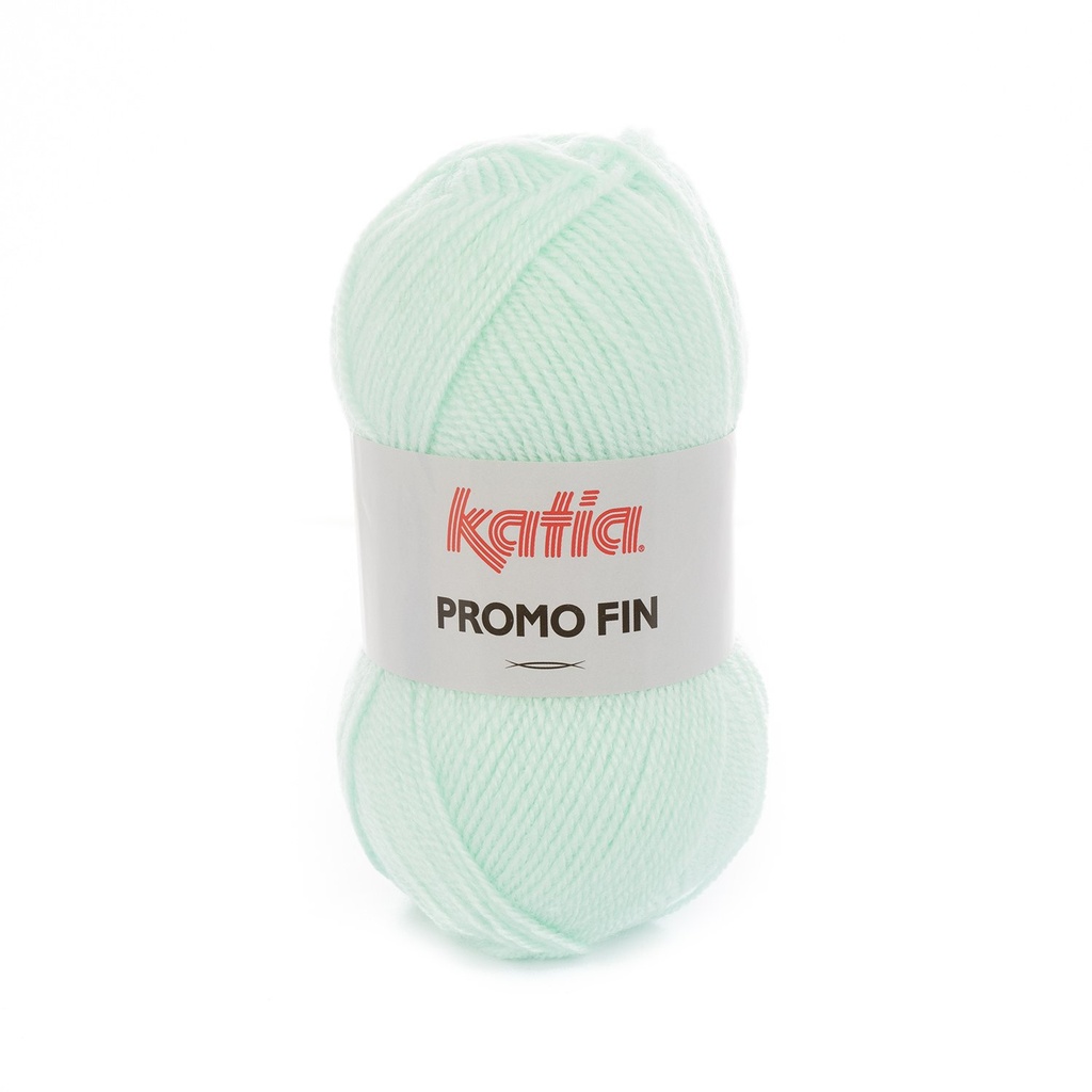 Promo Fin Laine Katia 556 Vert Blanc