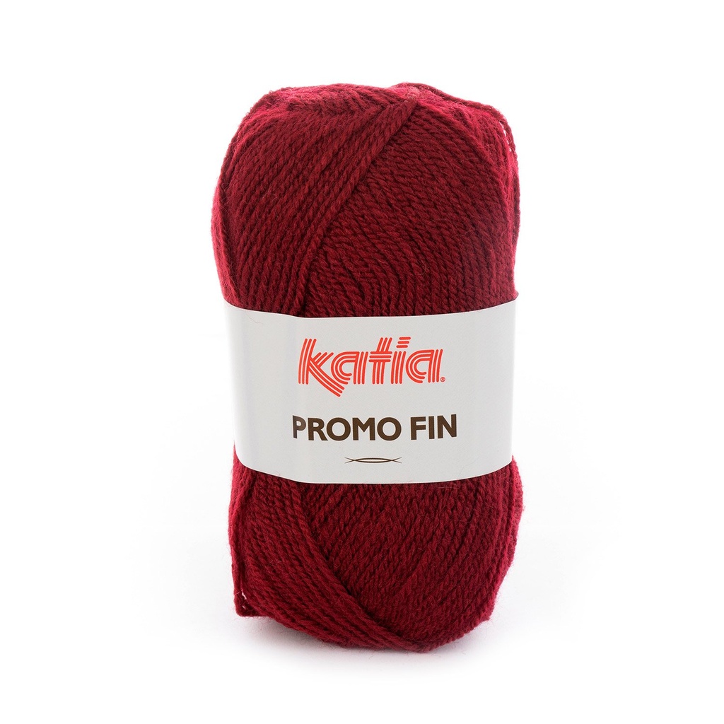 Promo Fin Laine Katia 580 Grenat foncé