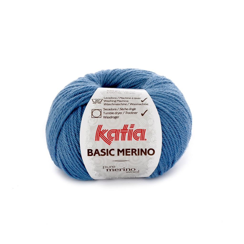 Basic Mérino 33 Bleu clair Laine Katia