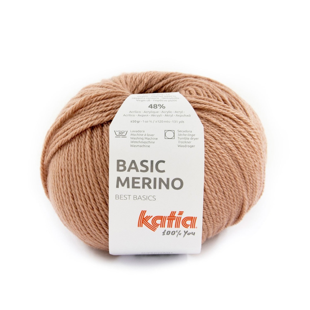 Basic Mérino 88 Brun terre Laine Katia