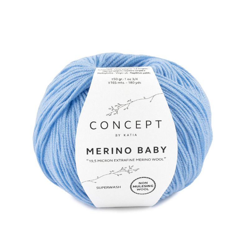 Mérino Baby 41 Bleu clair Laine Katia