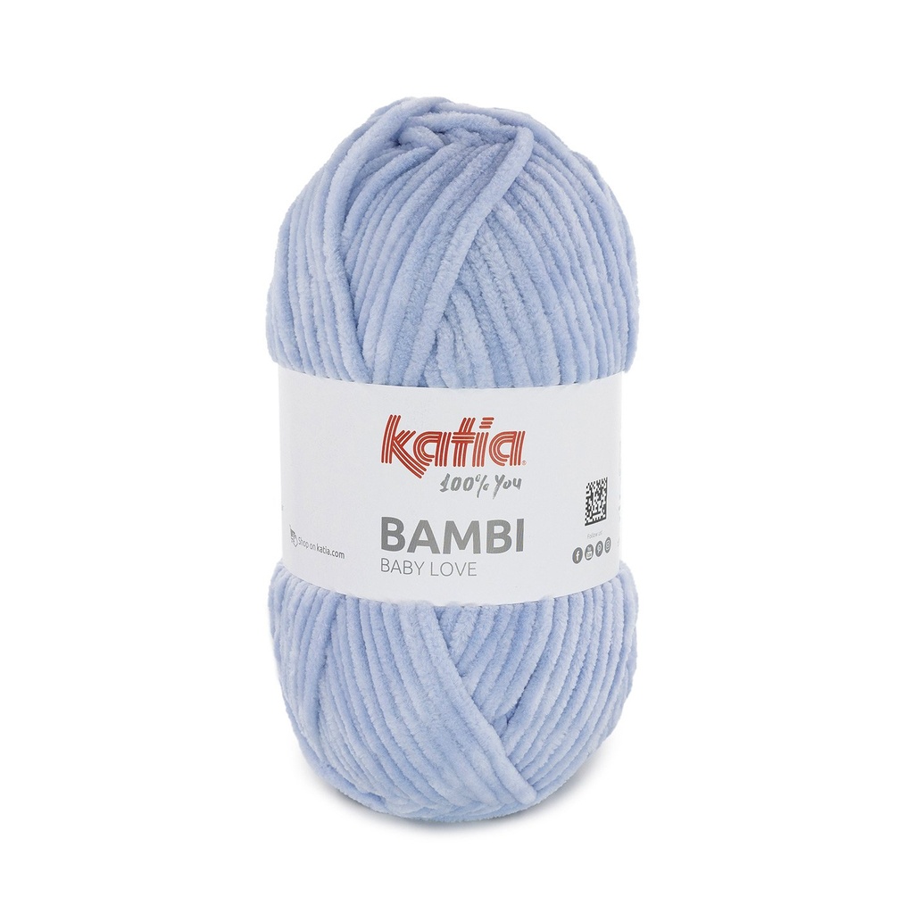 Bambi 335 bleu ciel Laine Katia