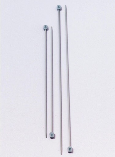 Aiguilles droites aluminium 40 cm de 2 mm à 7 mm Bergère de France