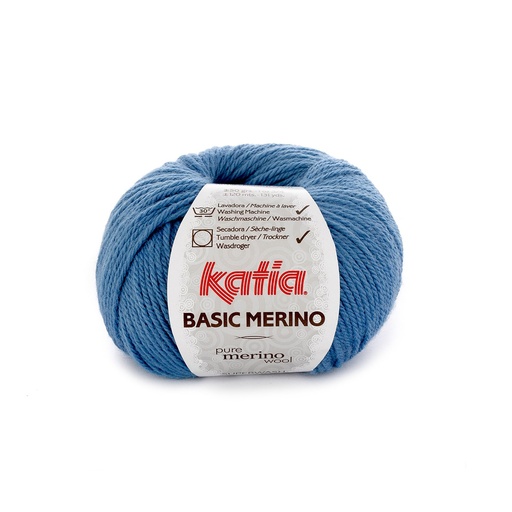 [BASICMERINO33] Basic Mérino 33 Bleu clair Laine Katia