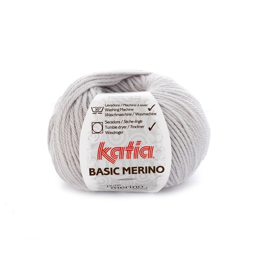 [BASICMERINO38] Basic Mérino 38 Gris très clair Laine Katia