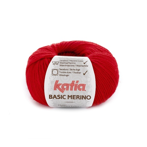 [BASICMERINO4] Basic Mérino 4 Rouge Laine Katia