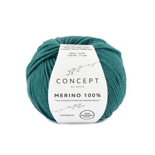 [MERINO10054] Mérino 100% 54 Vert Laine Katia