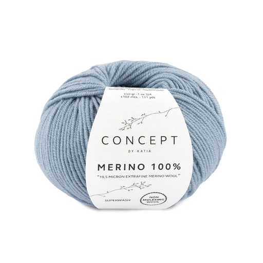 [MERINO10094] Mérino 100% 94 Jeans clair Laine Katia