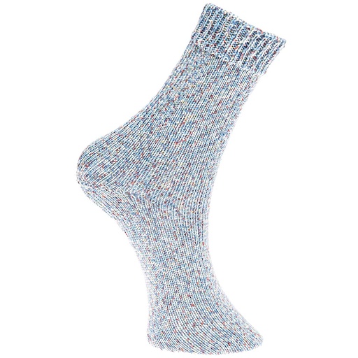 [383894.030] Fil pour chaussette Rico Superba Bamboo 4 fils confetti bleu