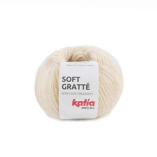 [softgratté70] Soft gratté Laine Katia 70 ivoire clair