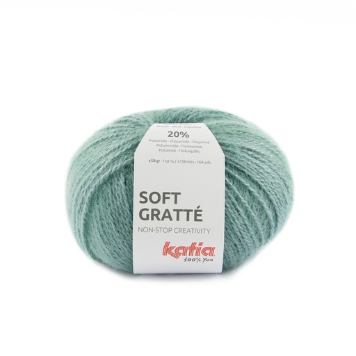 [softgratté84] Soft gratté Laine Katia 84 bleu vert