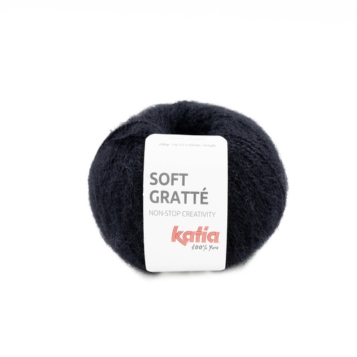 [softgratté76] Soft gratté Laine Katia 76 noir