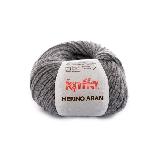 [merinoaran69] Merino aran Laine Katia 69 Gris moyen