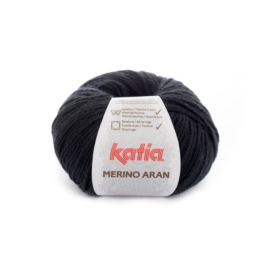 [merinoaran2] Merino aran Laine Katia 2 Noir