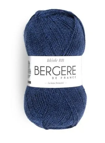 [11119] Idéal BB Bleu sombre 50% laine 50% acrylique