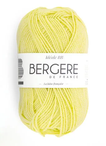 [10210] Idéal BB citron 50% laine 50% acrylique 