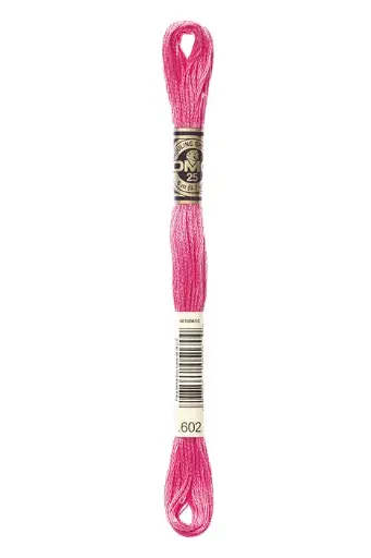 [117MC602] Fil à broder Mouliné Spécial DMC 602 Verveine rose