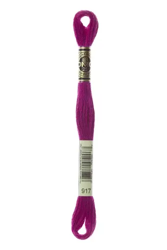 [117MC917] Fil à broder Mouliné Spécial DMC 917 Rose magenta foncé