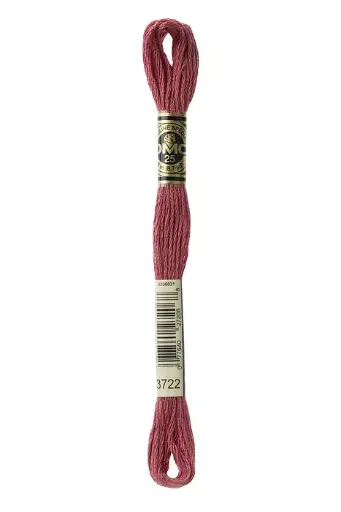 [117MC3722] Fil à broder Mouliné Spécial DMC 3722 Bois de rose foncé 